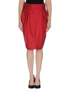 Emporio Armani Knee Length Skirt - Lyst