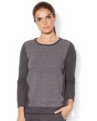 Lauren by Ralph Lauren Herringbone Print Sweatshirt - Lyst