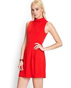 Forever 21 A-Line Funnel Neck Dress - Lyst
