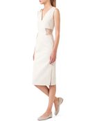 Akris Sleeveless Tulle-Waist Dress - Lyst