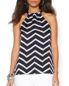 Ralph Lauren Lauren Zig Zag Halter Top - Lyst