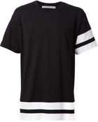 Givenchy Striped-Trim T-Shirt - Lyst