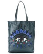 Kenzo Eye Leather Shopper - Lyst
