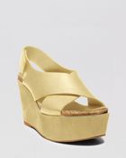 Steven By Steve Madden Open Toe Platform Wedge Sandals - Genesis - Lyst