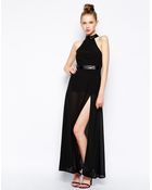 Jarlo Juliet Maxi Dress With Sheer Skirt - Lyst