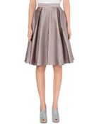 Self-portrait Sculpted Jacquard Skirt - Lyst