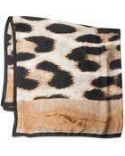 Vince Camuto Wild Animal Print Silk Square Scarf - Lyst