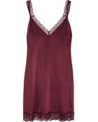 Stella McCartney Minnie Sipping Lace-Trimmed Stretch-Silk Chemise - Lyst