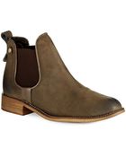 Steve Madden Gilte Ankle Boots - Lyst