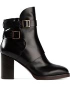Tod's High-Heeled Buckled Ankle Boots - Lyst