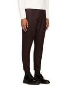 Haider Ackermann Merlot Wool Cropped Trousers - Lyst