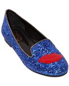 Chiara Ferragni 10Mm Lipstick Glitter Loafers - Lyst