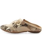 Sesto Meucci Briony Snakeprint Sneaker Mule Sand - Lyst