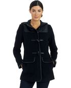 Cole Haan Hooded Toggle Coat - Lyst