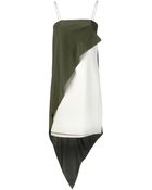 Narciso Rodriguez Draped Shift Dress - Lyst
