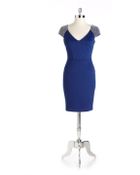 Alexia Admor Beaded-shoulder Cocktail Dress - Lyst
