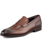 Ermenegildo Zegna Brogue Detailed Penny Loafer - Lyst