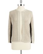 DKNY Open Front Cardigan - Lyst