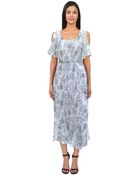 Anna Sui Iris Print Dress - Lyst