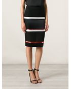 Givenchy Striped Pencil Skirt - Lyst