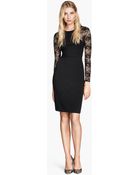 H&M Lace Dress - Lyst