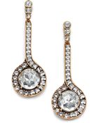 Oscar de la Renta Jeweled Pendant Drop Earrings - Lyst