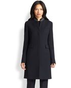 Akris Punto Long Wool Coat - Lyst