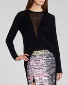 BCBGMAXAZRIA Sweater - Joice Sheer V - Lyst