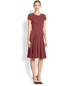 Zac Posen Satin-Back Crepe Dress - Lyst