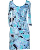 Emilio Pucci Short Dress - Lyst
