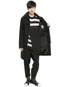 Yohji Yamamoto Zipped Wool Felted Coat - Lyst