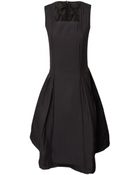 Comme Des Garçons Quilted Pleated Dress Black - Lyst