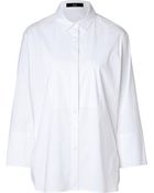 Steffen Schraut Cotton Blend Tunic Blouse - Lyst