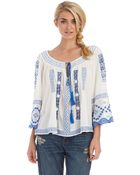 Free People Silver Springs Swing Top - Lyst