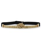 BCBGMAXAZRIA Rhinestone Knotted Waist Belt - Lyst