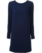 Kenzo Round Neck Dress - Lyst