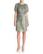 Valentino Embellished Silk Dress - Lyst