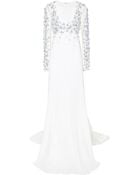 Honor Embellished Lightweight Crepe Viscose Gown - Lyst