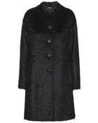 Jil Sander Navy Mohair And Wool-Blend Coat - Lyst