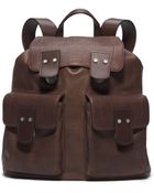 Michael Kors Wilder Vintage Leather Backpack - Lyst