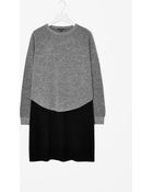 Cos Contrast Knit Dress - Lyst