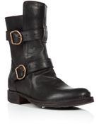 Fiorentini + Baker Leather Buckled Boots - Lyst