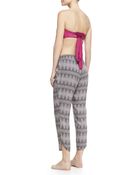 Tori Praver Swimwear Ashwood Knit Cropped Coverup Pants - Lyst