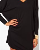 Asos Tall Dress With V-Neck In Crepe - Lyst
