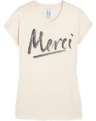 Zoe Karssen Merci Cotton and Modal-blend T-shirt - Lyst
