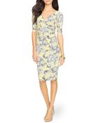 Ralph Lauren Lauren Dress - Jersey Faux Wrap - Lyst