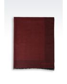 Armani Wrap In Jacquard With Logo - Lyst