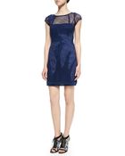 Rebecca Minkoff Ivy Mesh Dress W/ Leaf Appliqu?S - Lyst