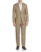 Hickey Freeman Regular-Fit Sharkskin Wool Suit - Lyst