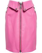 Moschino Leather Skirt - Lyst